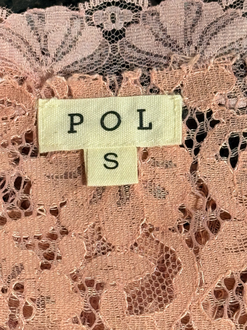 POL Pink Lace-Front Camisole with Ruffle Hem - Picture 2 of 5